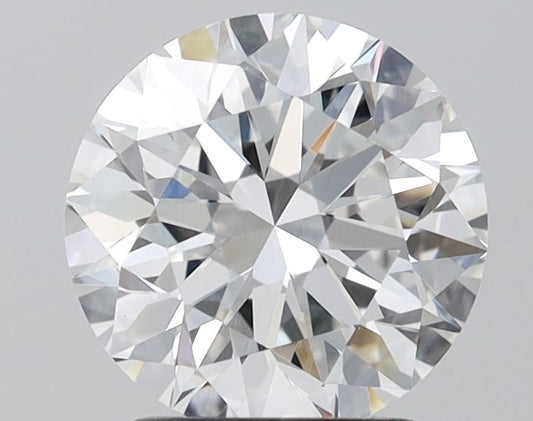 Lab-Grown Round Diamond - 2.5 Carats, E Color, VVS2 Clarity - Certified by IGI - Report Number: LG680564706
