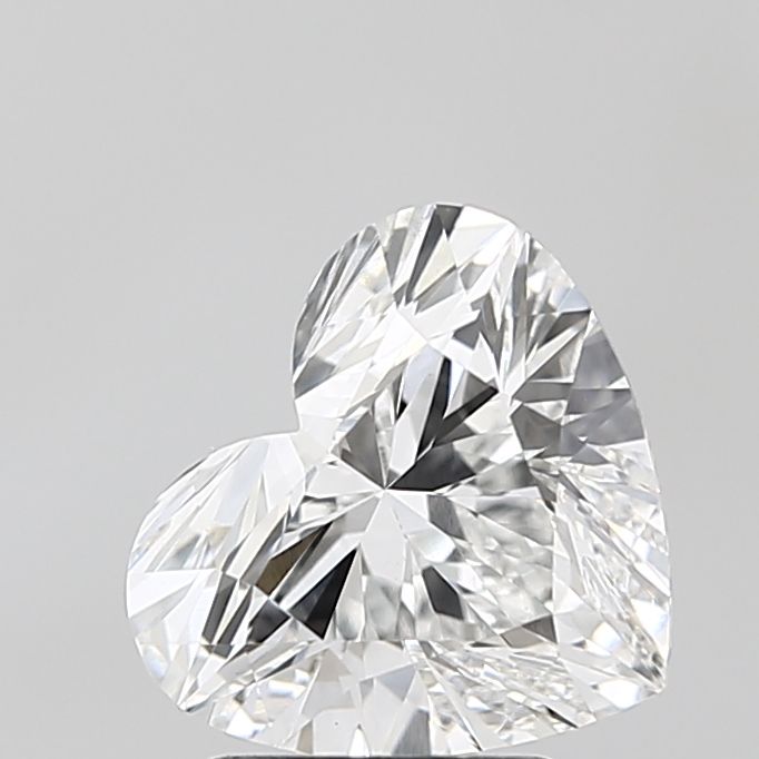 Lab-Grown Heart Diamond - 2.51 Carats, E Color, VS1 Clarity - Certified by IGI - Report Number: LG678564692