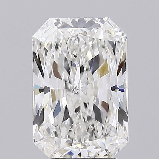 Lab-Grown Radiant Diamond - 3.07 Carats, F Color, VVS2 Clarity - Certified by IGI - Report Number: LG713534582