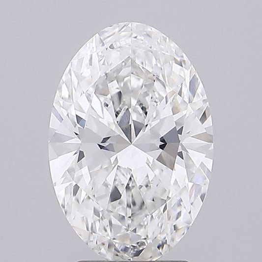 Lab-Grown Oval Diamond - 3.02 Carats, E Color, VVS2 Clarity - Certified by IGI - Report Number: LG691510493