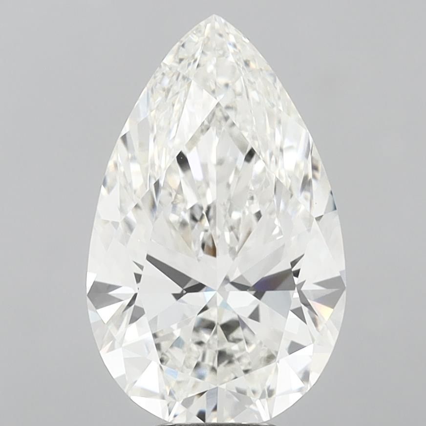 Lab-Grown Pear Diamond - 8.01 Carats, F Color, VVS2 Clarity - Certified by IGI - Report Number: LG691512559