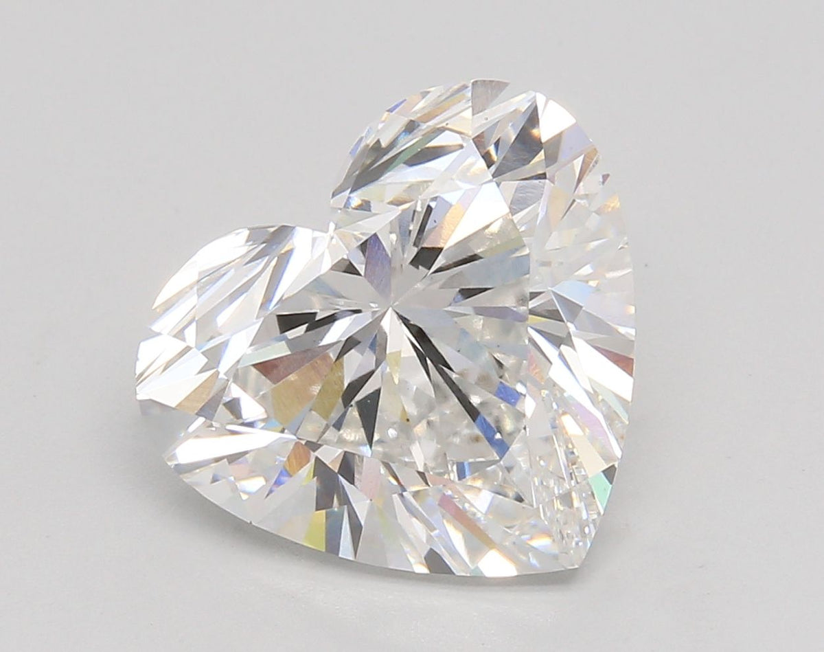 Lab-Grown Heart Diamond - 6.08 Carats, E Color, VS1 Clarity - Certified by IGI - Report Number: LG693537490