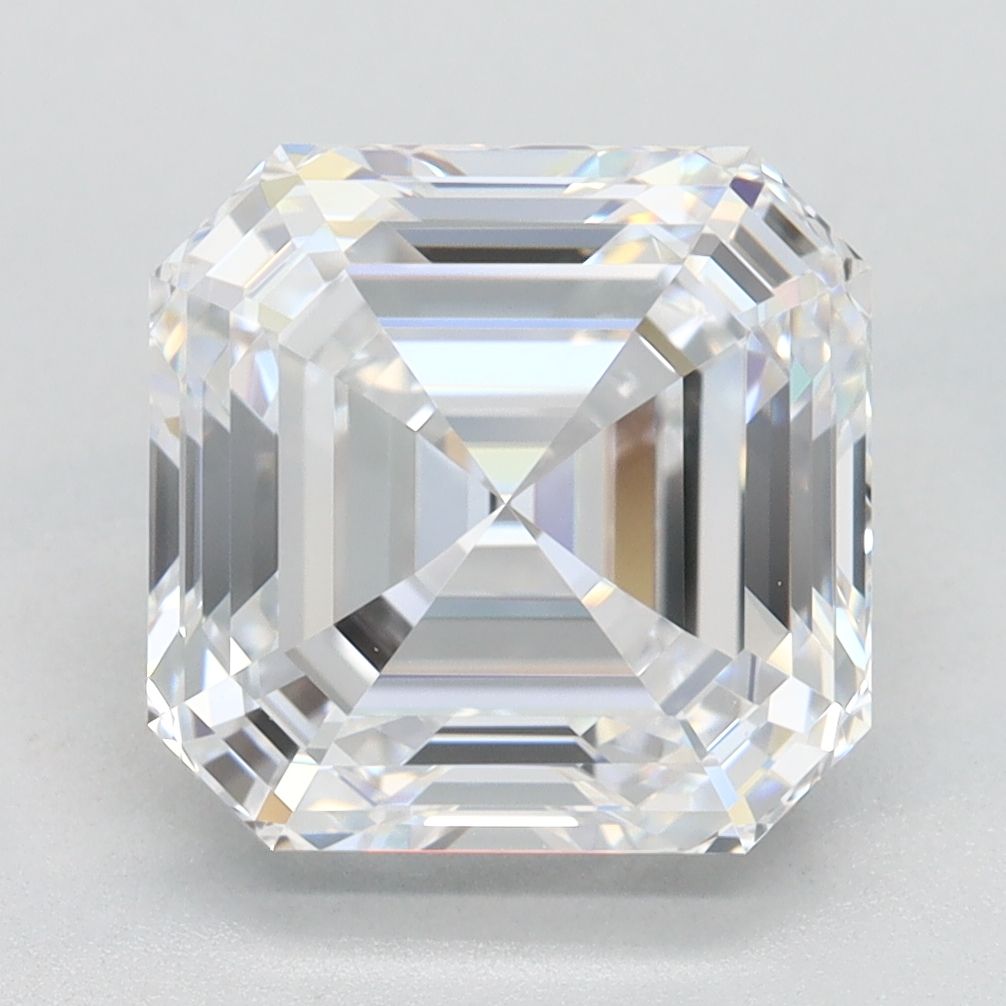 Lab-Grown Asscher Diamond - 3.6 Carats, D Color, VVS1 Clarity - Certified by GIA - Report Number: 6502628732