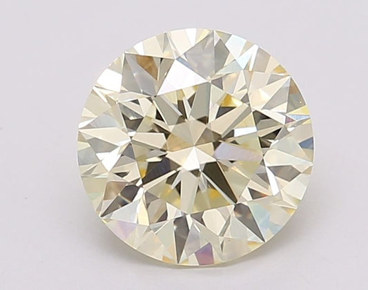 Lab-Grown Round Diamond - 2.07 Carats, W-X Color, VS1 Clarity - Certified by IGI - Report Number: LG607365883
