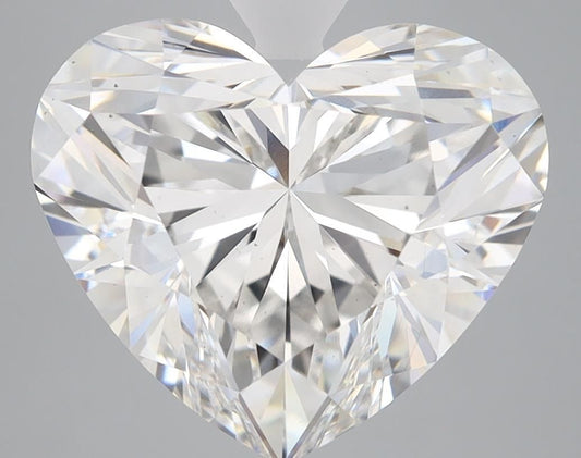 Lab-Grown Heart Diamond - 6.17 Carats, F Color, VS1 Clarity - Certified by IGI - Report Number: LG598314378