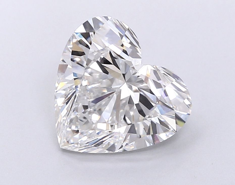 Lab-Grown Heart Diamond - 4.03 Carats, D Color, VVS2 Clarity - Certified by IGI - Report Number: LG696594467