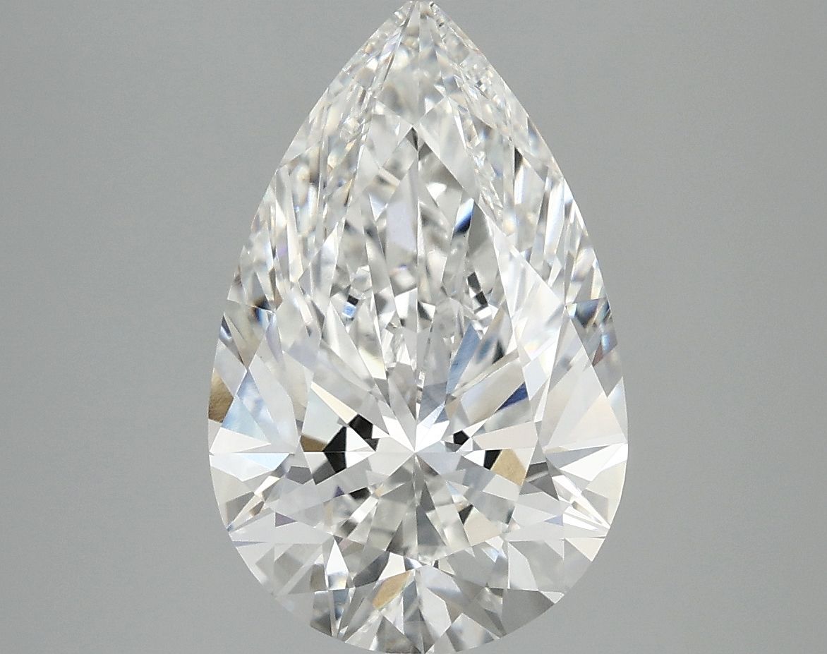 Lab-Grown Pear Diamond - 4.04 Carats, F Color, VVS2 Clarity - Certified by IGI - Report Number: LG691525542