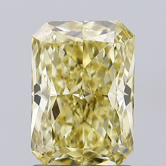 Lab-Grown Radiant Diamond - 1.46 Carats, Fancy Yellow Color, VS1 Clarity - Certified by IGI - Report Number: LG629437851