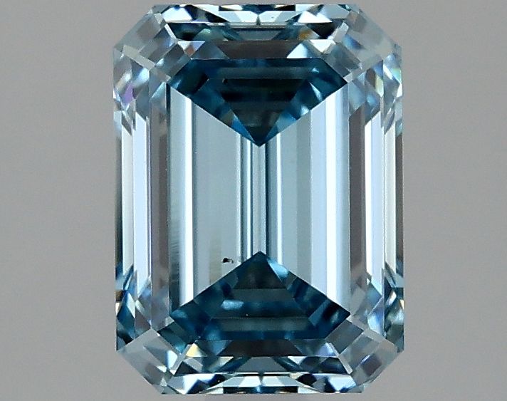 Lab-Grown Emerald Diamond - 2.03 Carats, Fancy Vivid Blue Color, VS2 Clarity - Certified by IGI - Report Number: LG635469973