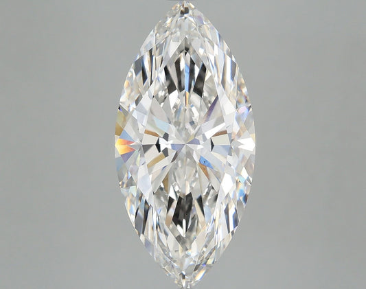 Lab-Grown Marquise Diamond - 5.09 Carats, F Color, VS1 Clarity - Certified by IGI - Report Number: LG681598635