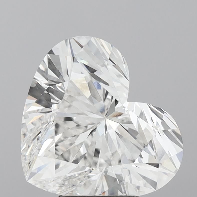 Lab-Grown Heart Diamond - 6.05 Carats, E Color, VVS2 Clarity - Certified by IGI - Report Number: LG691570815