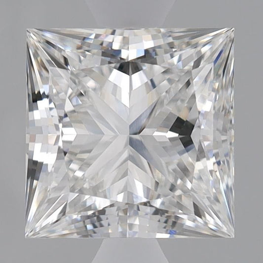 Lab-Grown Princess Diamond - 1.5 Carats, F Color, VVS2 Clarity - Certified by IGI - Report Number: LG632439171