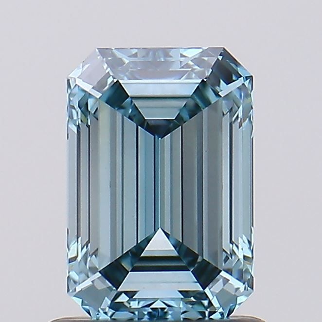 Lab-Grown Emerald Diamond - 1.03 Carats, Fancy Intense Blue Color, VVS2 Clarity - Certified by IGI - Report Number: LG627423517