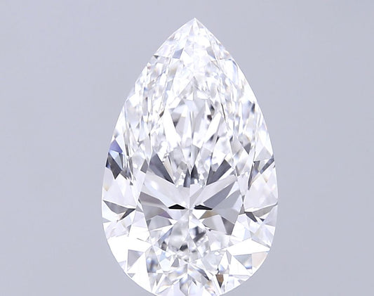 Lab-Grown Pear Diamond - 4.07 Carats, E Color, VVS2 Clarity - Certified by IGI - Report Number: LG684511627