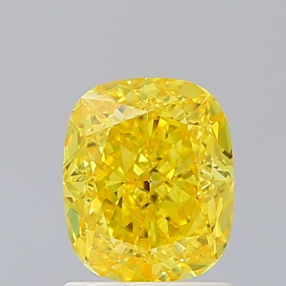 Lab-Grown Cushion Diamond - 1.51 Carats, Fancy Vivid Yellow Color, VVS1 Clarity - Certified by IGI - Report Number: LG660436131