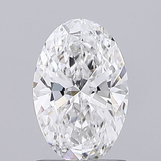 Lab-Grown Oval Diamond - 1.02 Carats, D Color, VS1 Clarity - Certified by IGI - Report Number: LG719546580