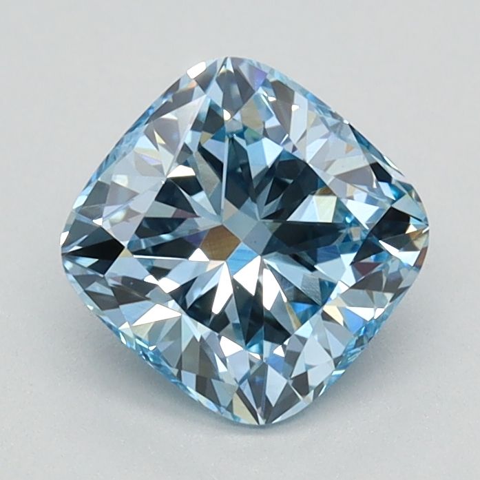 Lab-Grown Cushion Diamond - 0.95 Carats, Fancy Intense Blue Color, VS1 Clarity - Certified by IGI - Report Number: LG626424048