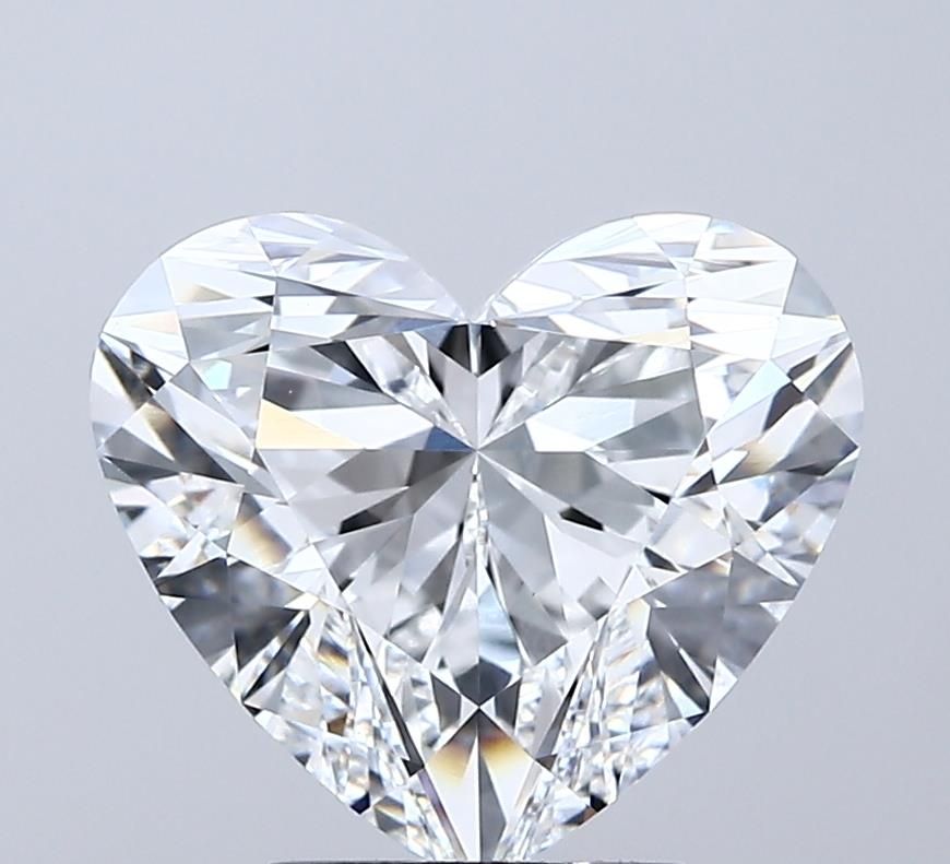Lab-Grown Heart Diamond - 3.58 Carats, E Color, VVS2 Clarity - Certified by IGI - Report Number: LG702501195