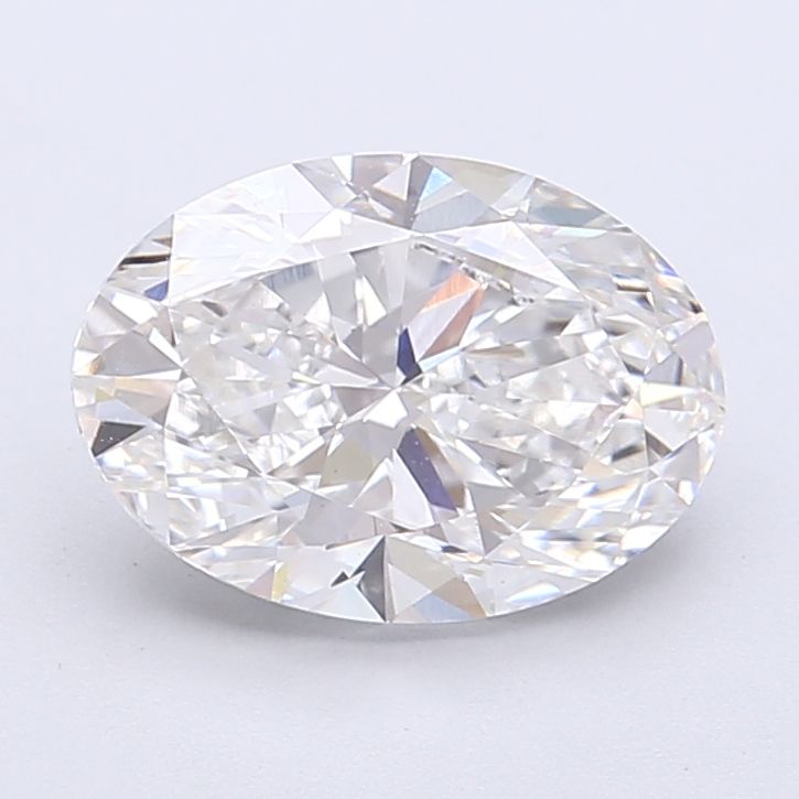 Lab-Grown Oval Diamond - 2.5 Carats, F Color, VVS2 Clarity - Certified by IGI - Report Number: LG713534863