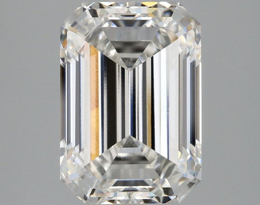 Lab-Grown Emerald Diamond - 3.96 Carats, F Color, VVS2 Clarity - Certified by IGI - Report Number: LG668476205