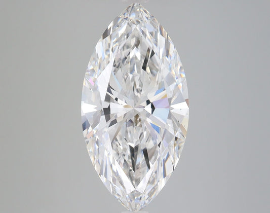 Lab-Grown Marquise Diamond - 4.07 Carats, F Color, VS2 Clarity - Certified by IGI - Report Number: LG570332868