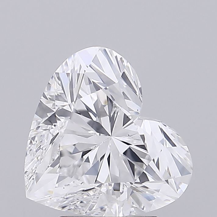 Lab-Grown Heart Diamond - 3.08 Carats, D Color, VS1 Clarity - Certified by IGI - Report Number: LG687528658