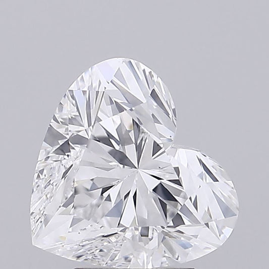 Lab-Grown Heart Diamond - 3.08 Carats, D Color, VS1 Clarity - Certified by IGI - Report Number: LG687528658