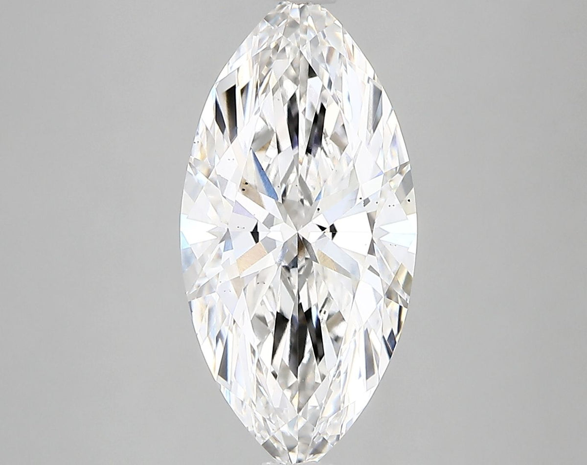 Lab-Grown Marquise Diamond - 3.45 Carats, F Color, VS2 Clarity - Certified by IGI - Report Number: LG629455889