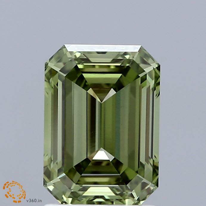 Lab-Grown Emerald Diamond - 2.1 Carats, Fancy Vivid Green Color, VVS2 Clarity - Certified by IGI - Report Number: LG670481978