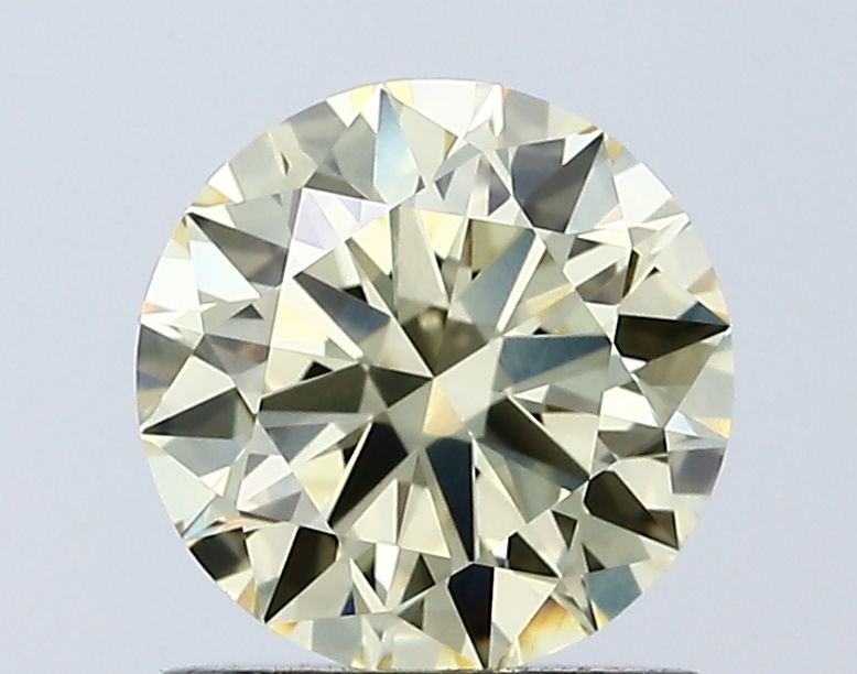 Lab-Grown Round Diamond - 1.04 Carats, Fancy Yellow Color, VVS1 Clarity - Certified by IGI - Report Number: LG671433290