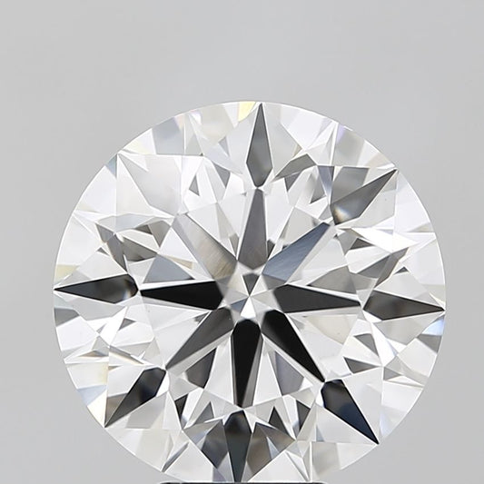 Lab-Grown Round Diamond - 7.03 Carats, F Color, VS1 Clarity - Certified by IGI - Report Number: LG681589663