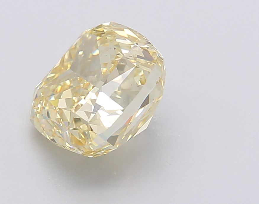Lab-Grown Cushion Diamond - 3.02 Carats, Fancy Intense Yellow Color, VS1 Clarity - Certified by IGI - Report Number: LG602390092
