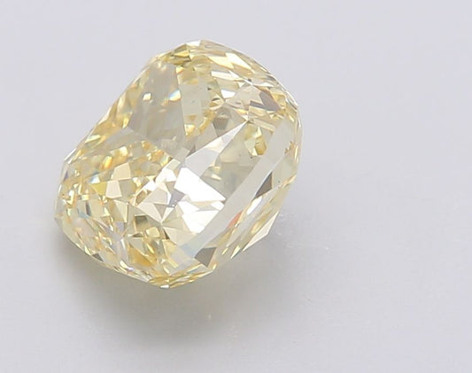 Lab-Grown Cushion Diamond - 3.02 Carats, Fancy Intense Yellow Color, VS1 Clarity - Certified by IGI - Report Number: LG602390092