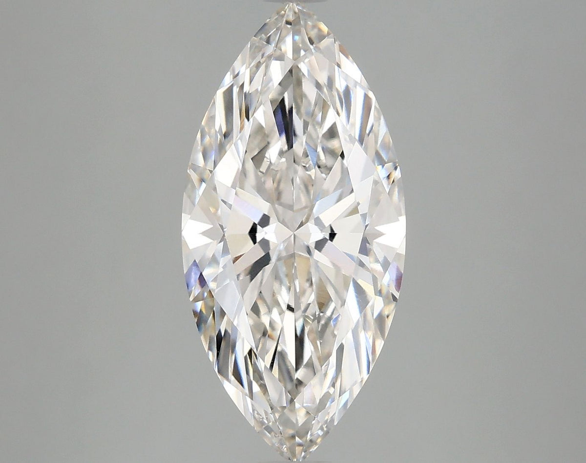 Lab-Grown Marquise Diamond - 3.02 Carats, F Color, VVS2 Clarity - Certified by IGI - Report Number: LG674533829