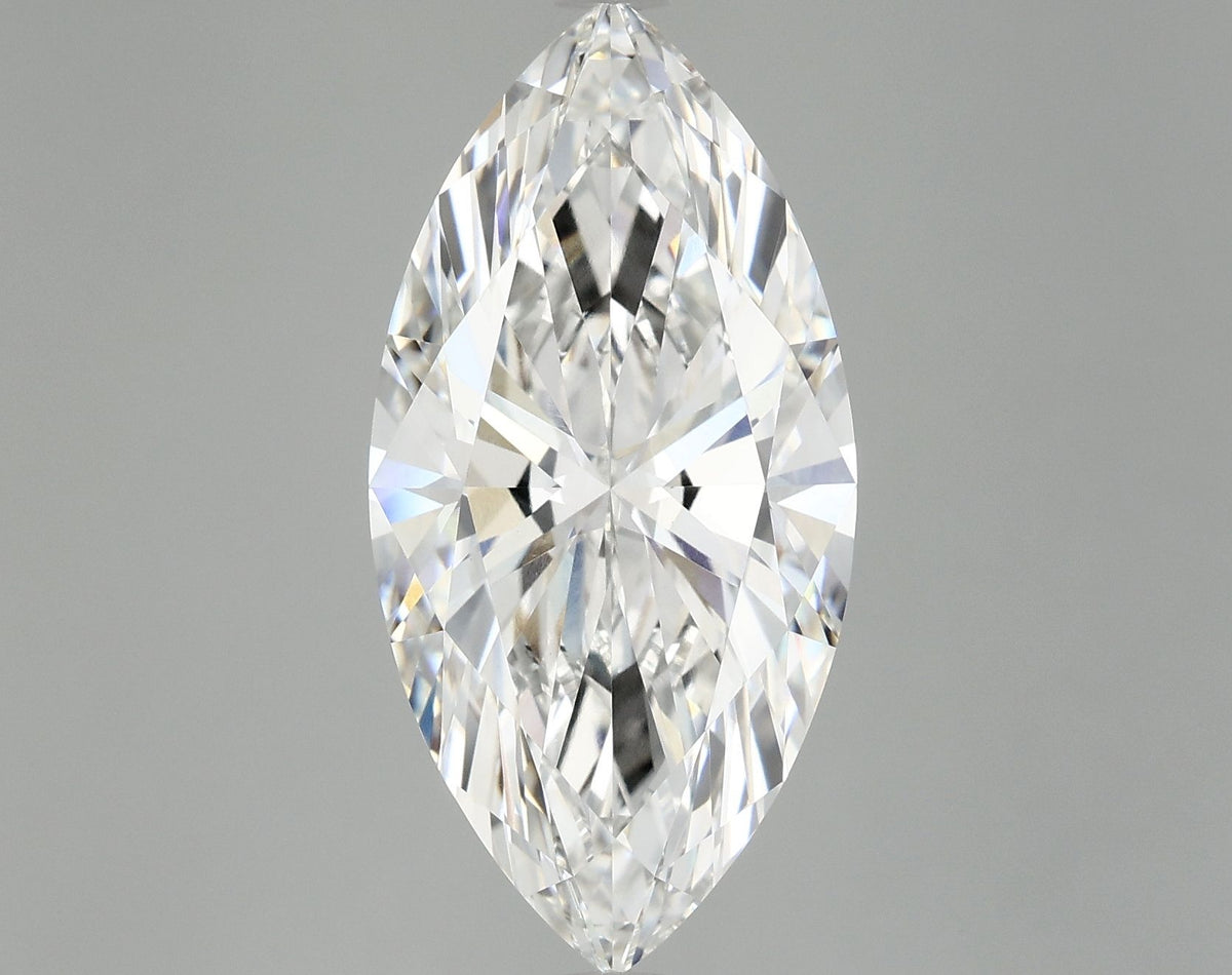 Lab-Grown Marquise Diamond - 6.16 Carats, F Color, VVS2 Clarity - Certified by IGI - Report Number: LG690526915