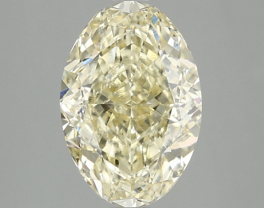 Lab-Grown Oval Diamond - 3.04 Carats, Fancy Intense Yellow Color, VVS2 Clarity - Certified by IGI - Report Number: LG687527486
