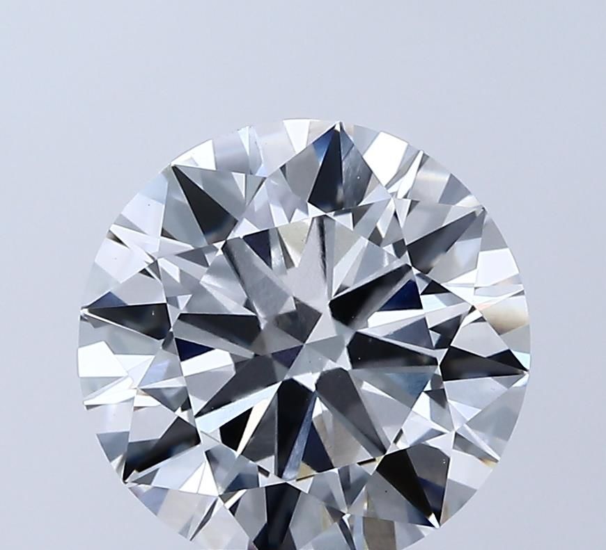 Lab-Grown Round Diamond - 3.5 Carats, E Color, VVS2 Clarity - Certified by IGI - Report Number: LG687592255