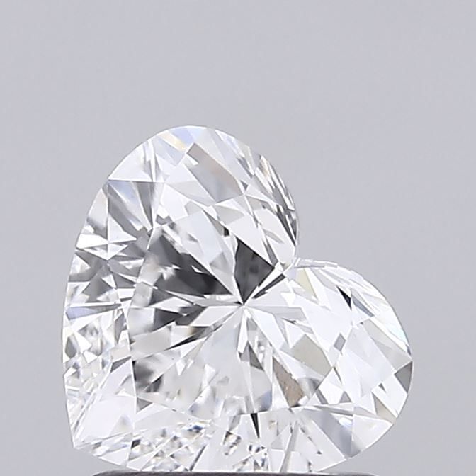 Lab-Grown Heart Diamond - 1.01 Carats, D Color, VS1 Clarity - Certified by IGI - Report Number: LG719546615