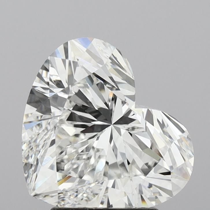 Lab-Grown Heart Diamond - 3.5 Carats, E Color, VVS2 Clarity - Certified by IGI - Report Number: LG643449672