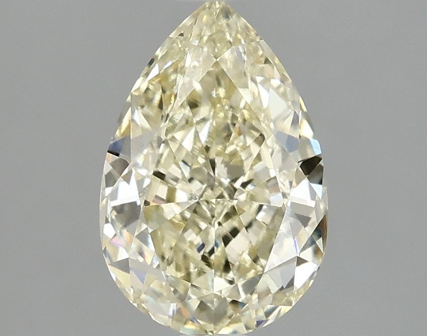 Lab-Grown Pear Diamond - 2.08 Carats, Fancy Intense Yellow Color, VVS2 Clarity - Certified by IGI - Report Number: LG687598534