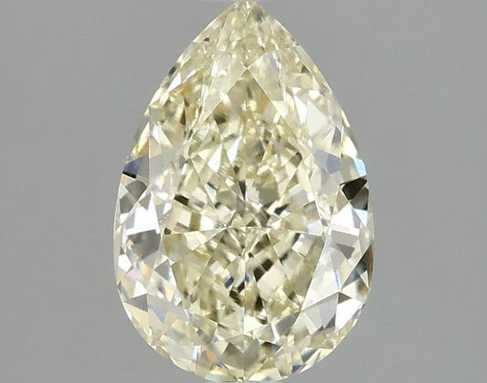 Lab-Grown Pear Diamond - 2.08 Carats, Fancy Intense Yellow Color, VVS2 Clarity - Certified by IGI - Report Number: LG687598534
