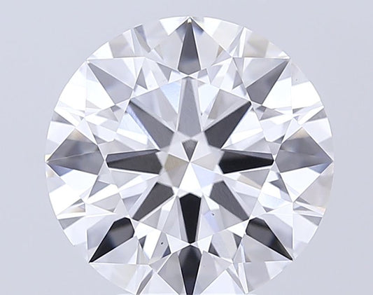Lab-Grown Round Diamond - 6.02 Carats, E Color, VS1 Clarity - Certified by IGI - Report Number: LG681572476