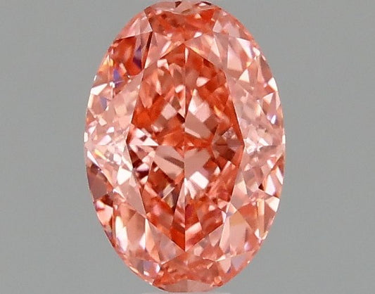 Lab-Grown Oval Diamond - 1.09 Carats, Fancy Vivid Pink Color, VVS2 Clarity - Certified by IGI - Report Number: LG677579235