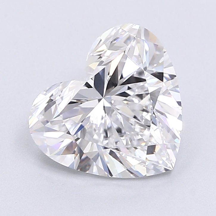 Lab-Grown Heart Diamond - 2.6 Carats, D Color, VVS2 Clarity - Certified by IGI - Report Number: LG642432031