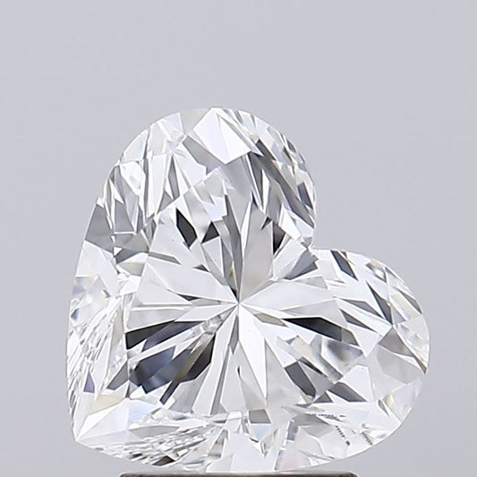 Lab-Grown Heart Diamond - 3.02 Carats, E Color, VVS2 Clarity - Certified by IGI - Report Number: LG698507095