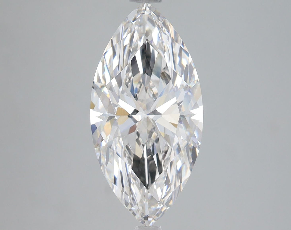 Lab-Grown Marquise Diamond - 3.5 Carats, F Color, VS1 Clarity - Certified by IGI - Report Number: LG685582275