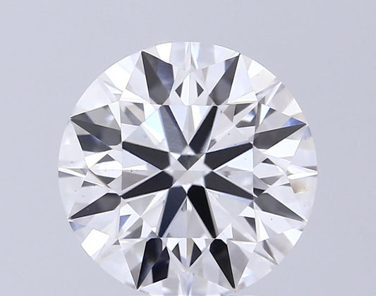Lab-Grown Round Diamond - 7.04 Carats, F Color, VS1 Clarity - Certified by IGI - Report Number: LG689509827