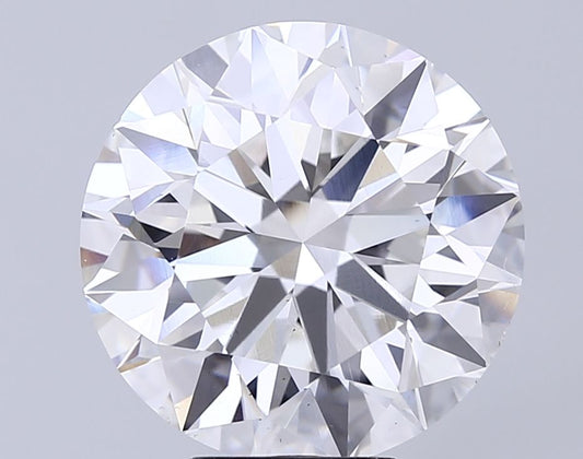 Lab-Grown Round Diamond - 8.01 Carats, F Color, VS1 Clarity - Certified by IGI - Report Number: LG712576565