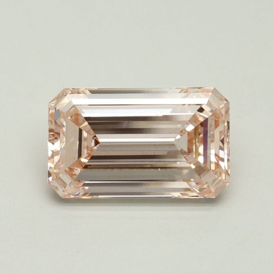 Lab-Grown Emerald Diamond - 4.62 Carats, Fancy Intense Pink Color, VS2 Clarity - Certified by IGI - Report Number: LG616408288
