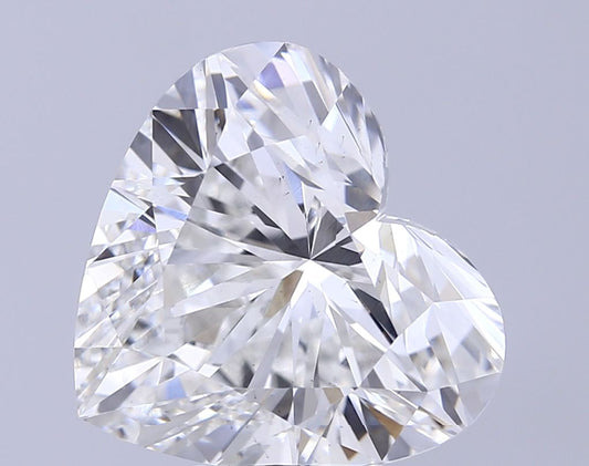 Lab-Grown Heart Diamond - 7.03 Carats, F Color, VS2 Clarity - Certified by IGI - Report Number: LG678555460